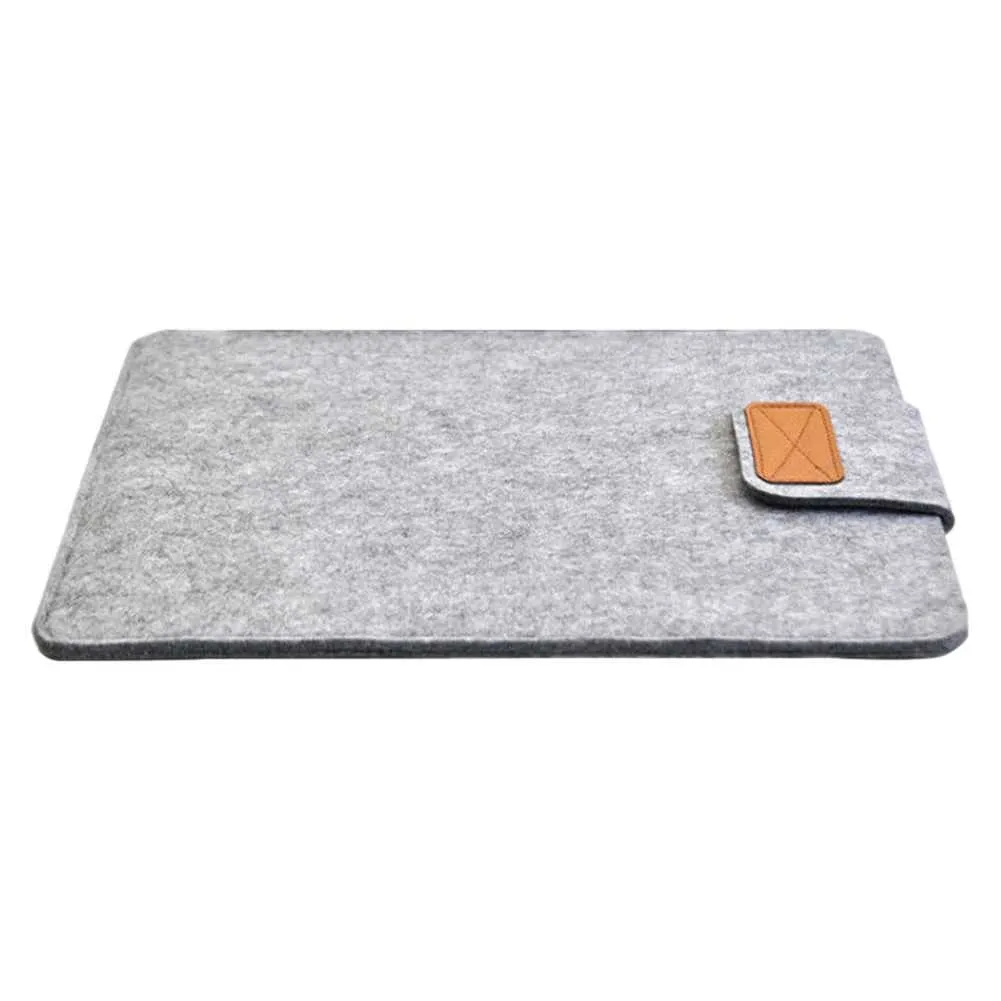 13Inch 15inch Felt Sleeve Slim Case Cover Bag for Books Air Pro Solid Color Tablet Storage Ba241101_voghion.com