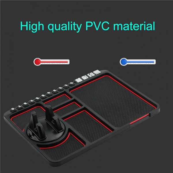 3-ühes multifunktsionaalne auto libisemisvastane matt, hoiustamine libisemisvastane padi mobiiltelefoni kronsteini jaoks Autotarvikud Sisustus_voghion.com