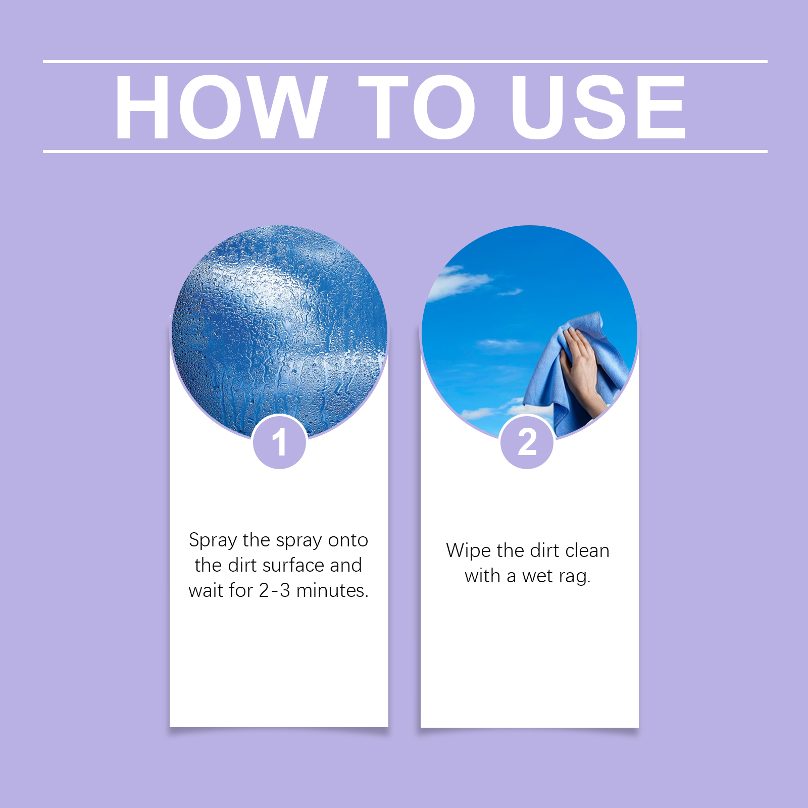 Jaysuing Lavender Scented Glass Cleaner Removes Dust, Dirt, Oil Stains And Cleaning Glass Household Cleaner_voghion.com