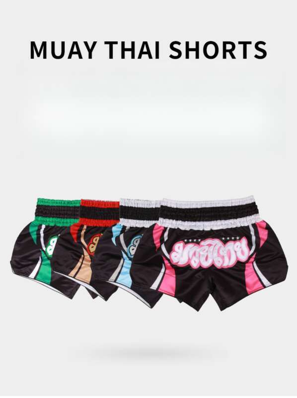 ANOHERBOXER Retro Muay Thai hlače MMA mešane borilne veščine One Fighting tekmovanje kratke hlače Sanda Wushu_voghion.com