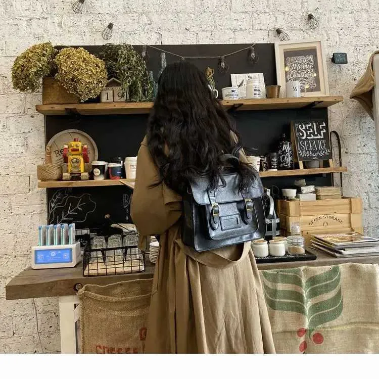 Zaini vintage in pelle PU per la scuola, per ragazze adolescenti, alla moda, per studenti universitari, borse da viaggio casual, a tracolla_voghion.com