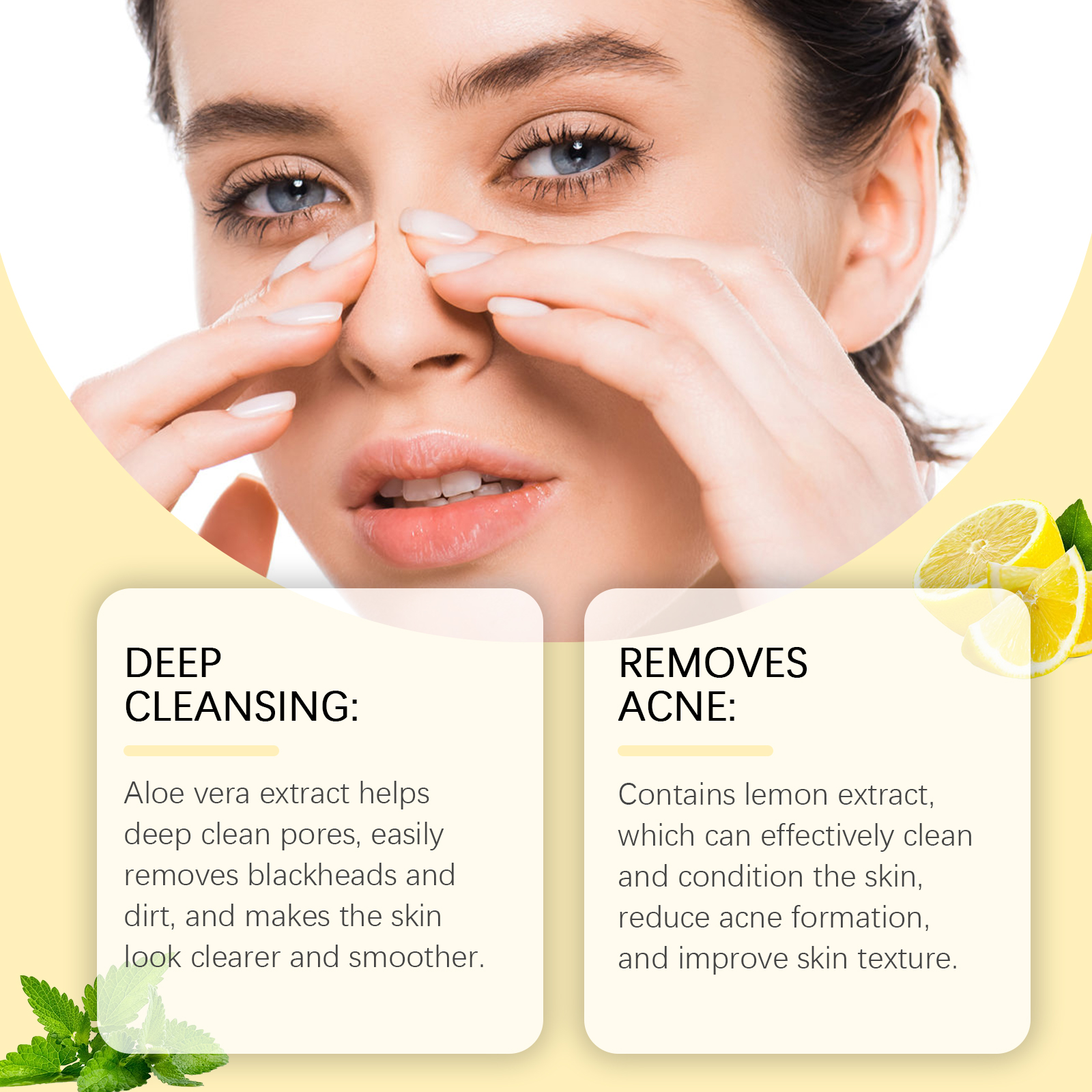 EELHOE Blackhead Cleansing Nose Patch Gently Cleanses T Zone Pores, Acne Moisturizes Skin And Tears Nose Mask_voghion.com