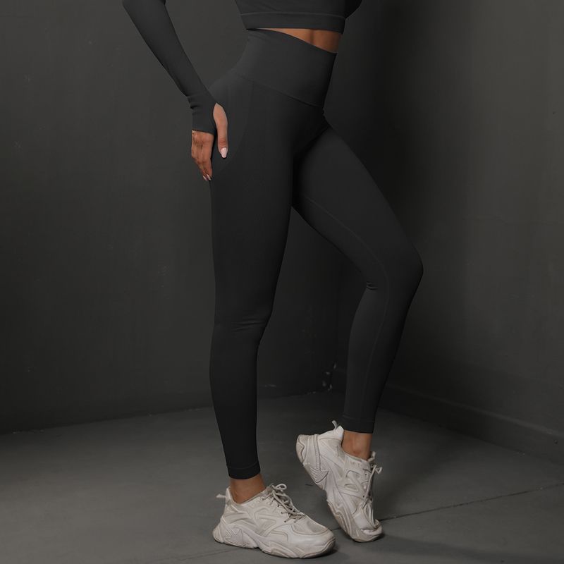 New High Waist Stretch Training With Peach Hips Yoga For Women's Outdoor Running And Fiess Pants_voghion.com