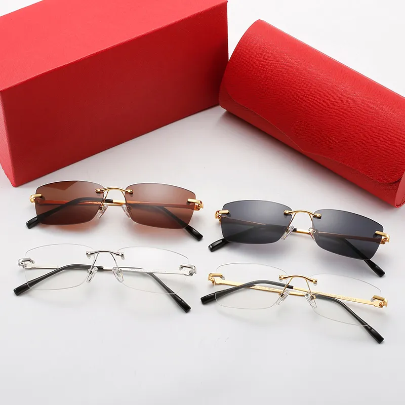 Occhiali da sole quadrati classici uomo donna montatura oro_voghion.com