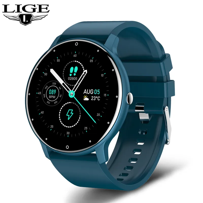 New Smart Watch Men Full Touch Screen Sport Fitness Watch IP67 Waterproof Bluetooth For Android Ios Smartwatch Men+box_voghion.com