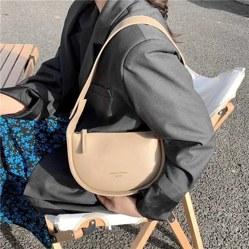 Borse a tracolla a semicerchio con tracolla a sella per le donne, borse e borsette da ragazza con tracolla larga regolabile e di marca firmata_voghion.com