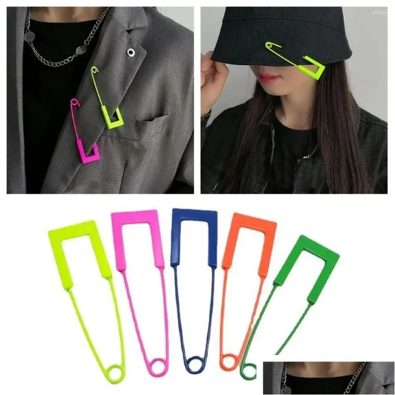 Pins, Vintage Fluorescent Color Spray Paint Big Pin Shawl Buckle Coat Hat Decoration Brooch For Women Men Party Cool_voghion.com