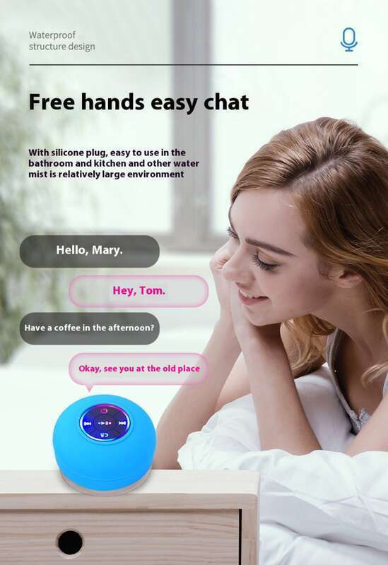 Hot Selling Large Suction Cup With Light Version Waterproof Bluetooth LED Dazzling BTS07 Gift Speaker Printable_voghion.com