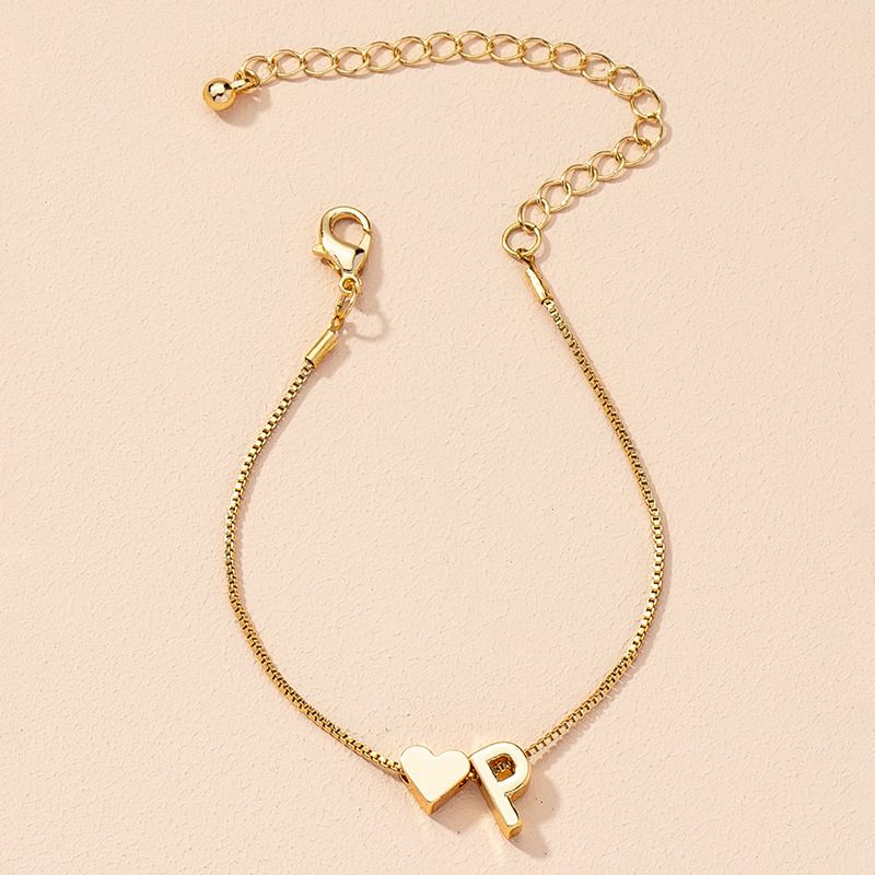 Bracelet Love Words Hand Personalized Jewelry Simple 26 English Letters_voghion.com