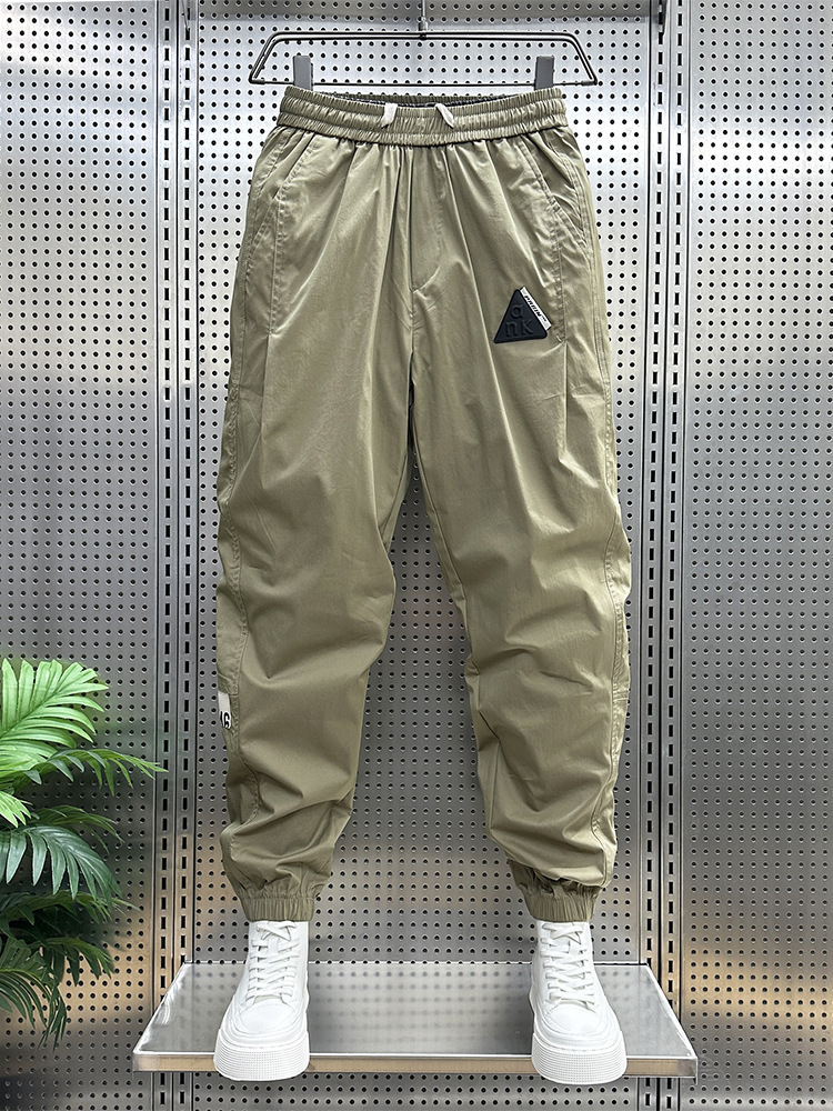 Men's clothing Handsome pants for men, new summer styles, brand, cuffed overalls, versatile, handsome, slim-fitting, 9-point casual pants for men_voghion.com