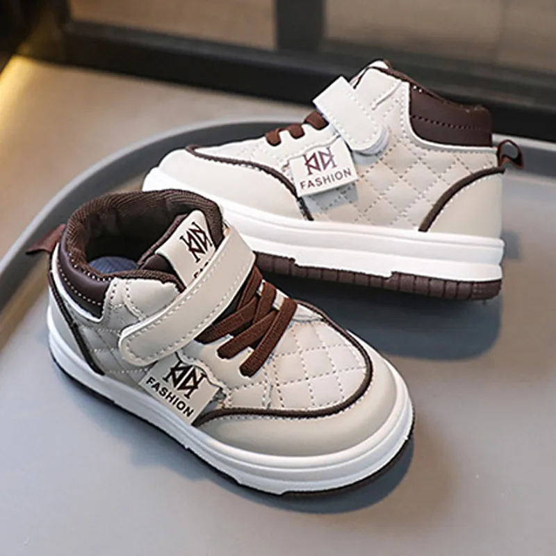 Toddler Boy Basketball Girl Sport Non-slip Footwears Autumn Student Kidsnest New Outdoor Shoes Sizes US5c-US1y_voghion.com
