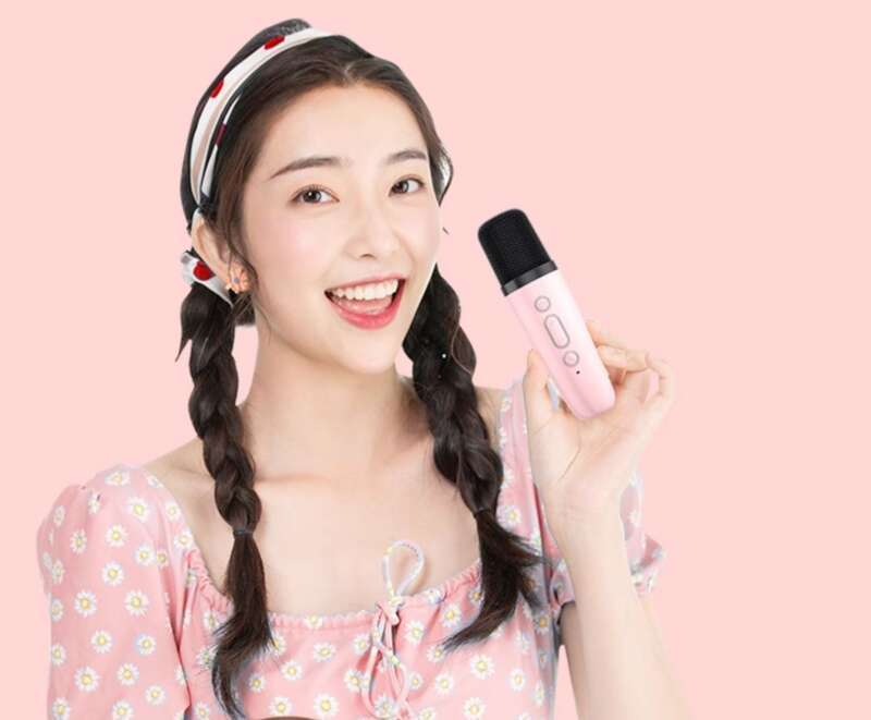 Microphone And Speaker Integrated Microphone Home Wireless Bluetooth Universal Singing Karaoke Children Small Family Ktv Set_voghion.com