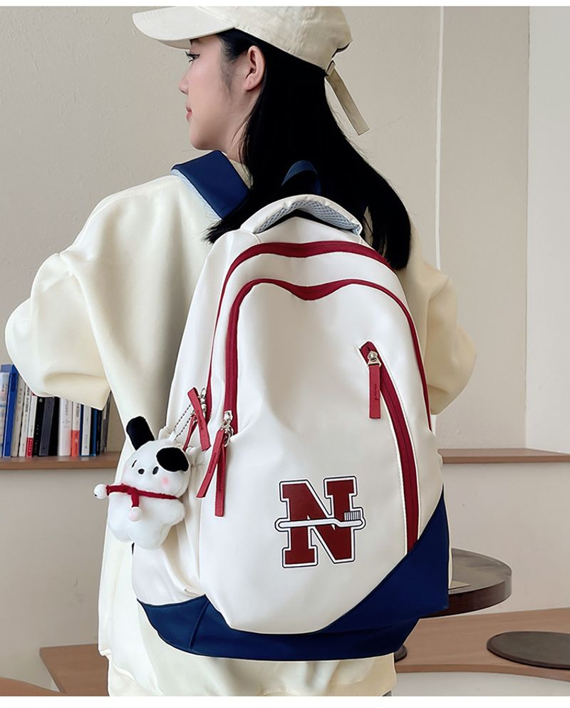 Mochila masculina e feminina de grande capacidade, à prova d'água, resistente ao desgaste, bolsa de viagem para curta distância ao ar livre, simples e_voghion.com