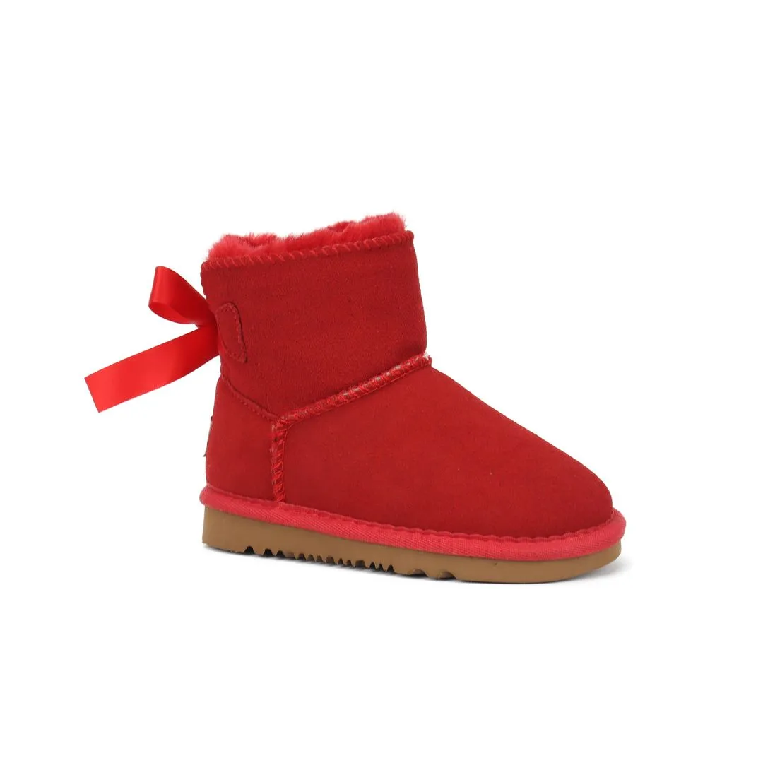 Tasman slippers kids Boots Classic Chesut baby boys girls toddler Fur Black Sand Ankle Mules Winter snow Tazz Booties_voghion.com
