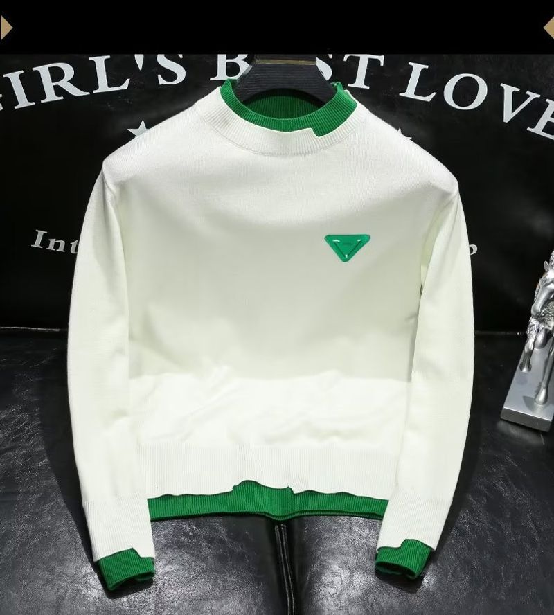 Men's Clothing 2024 autumn round neck sweater long sleeve handsome fashion personality all-match high-end niche top men_voghion.com