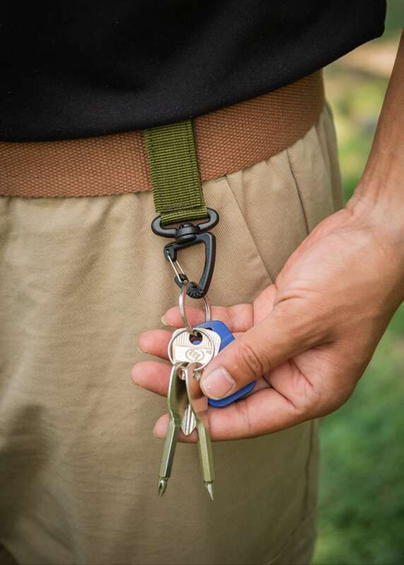 Cintura girevole per esterni con fibbia a D multifunzionale per arrampicata con triangolo_voghion.com