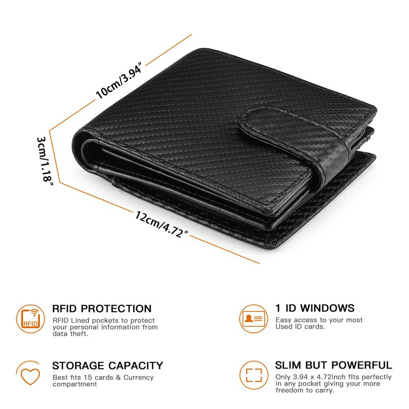 Herren kurze Lederbrieftasche Top-Schicht Rindsleder RFID Anti-Diebstahl-Bürste Mode Casual Außenhandel Brieftasche_voghion.com