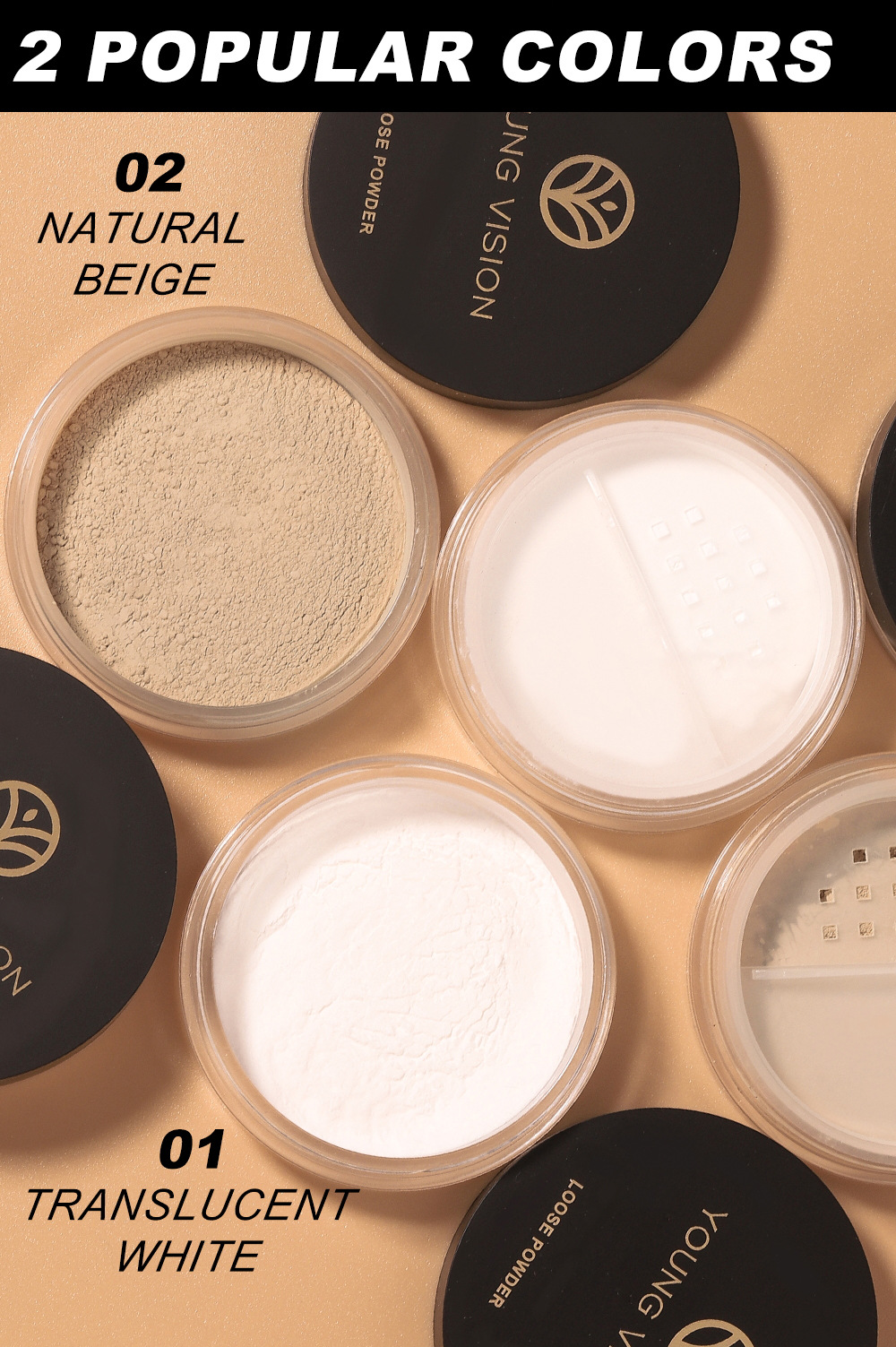 Poudre libre pour le visage, imperméable, contrôle de l'huile, poudre de réglage translucide, cosmétiques professionnels pour femmes, maquillage durable pour Pores invisibles_voghion.com