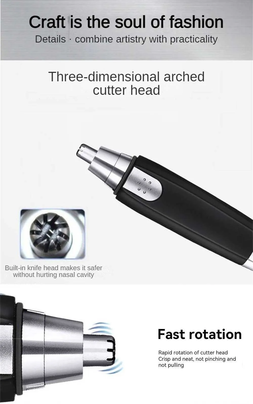 Mini-Ohrhaarschneider - Wasserdicht|Sicher waschbar|XJ241024 EU_voghion.com