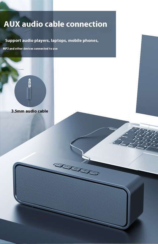【37000 heraankopen】 Mobiele draadloze subwoofer, Bluetooth, stemomroeper met hoog volume, kleine computer_voghion.com