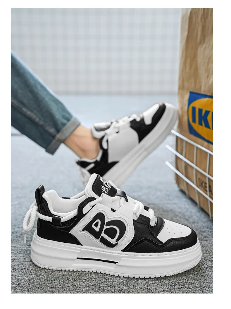 Platform Bread Shoes Casual Sports Shoes Board Shoes Men_voghion.com