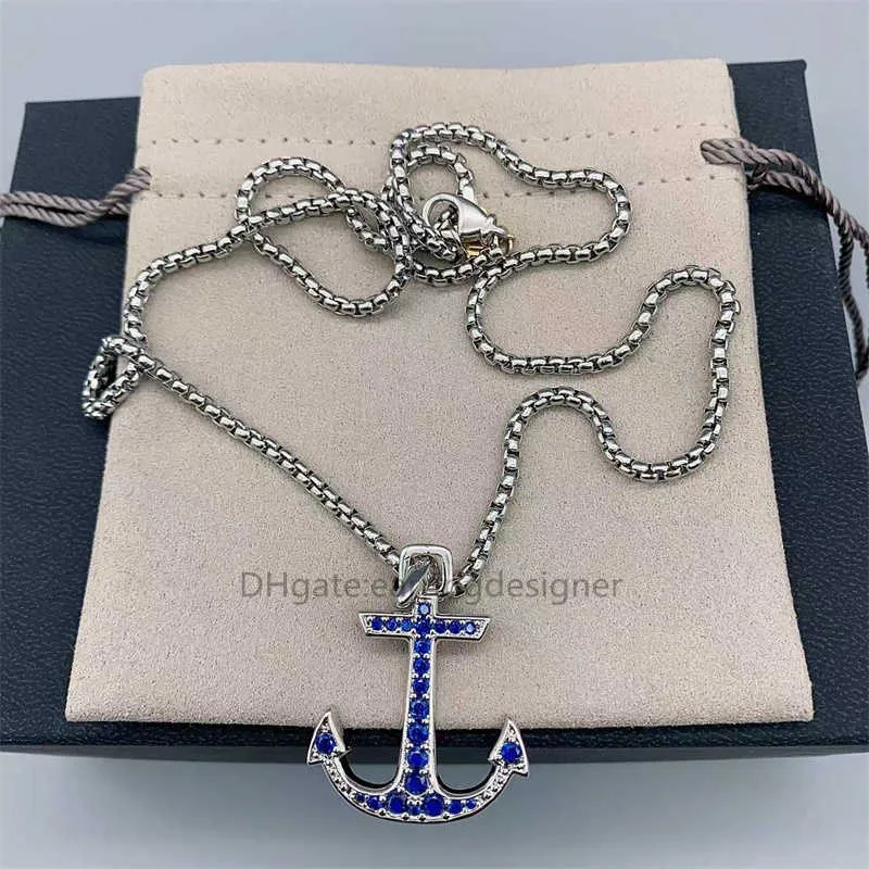 Collana con ciondolo, gioielli di design per donne, amuleto, ancora, gioielli raffinati senza pietre, buona qualità, non si perde._voghion.com