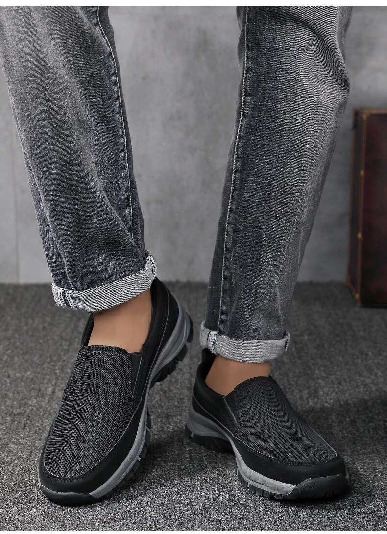 Summer Men's Lightweight Breathable Slip-on Walking Loafers_voghion.com
