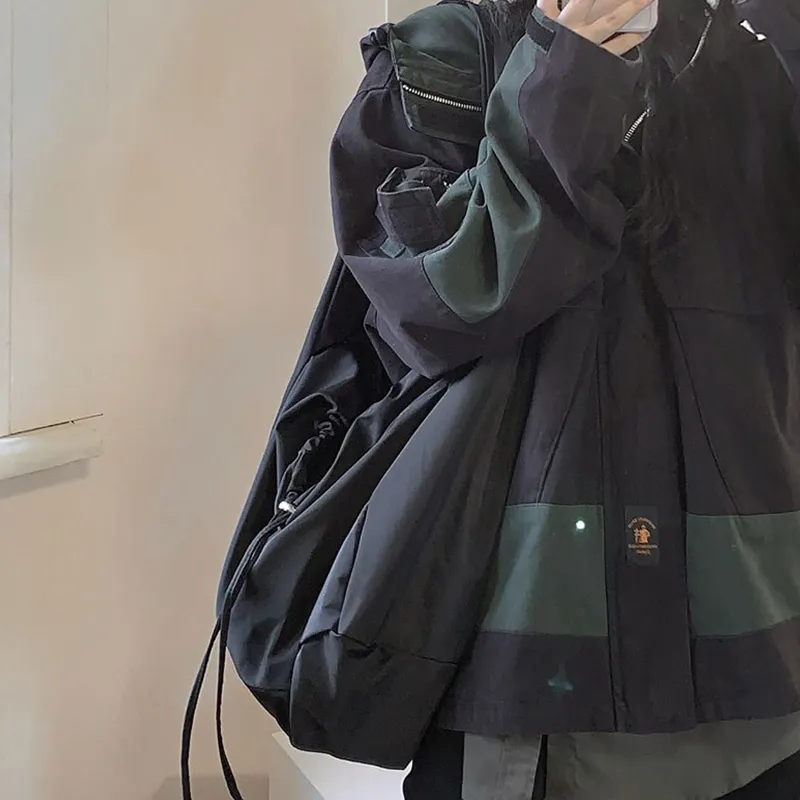 Große Kapazität Nylon Schulter weibliche Reise leichte Tote Casual Solide Farbe Crossbody Designer Hobo Bag Geldbörse_voghion.com