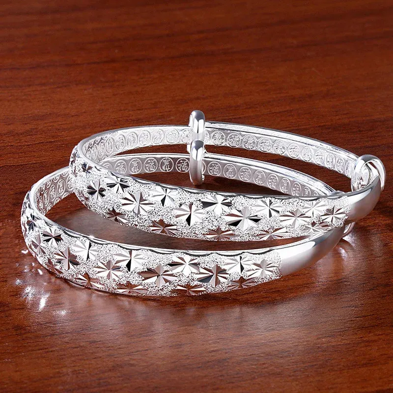 Bracelet Original Romantique Gypsophile Étoile Bracelets Argent Couleur pour Femmes Bracelets Mode Fête Mariage Accessoires Bijoux 231116_voghion.com