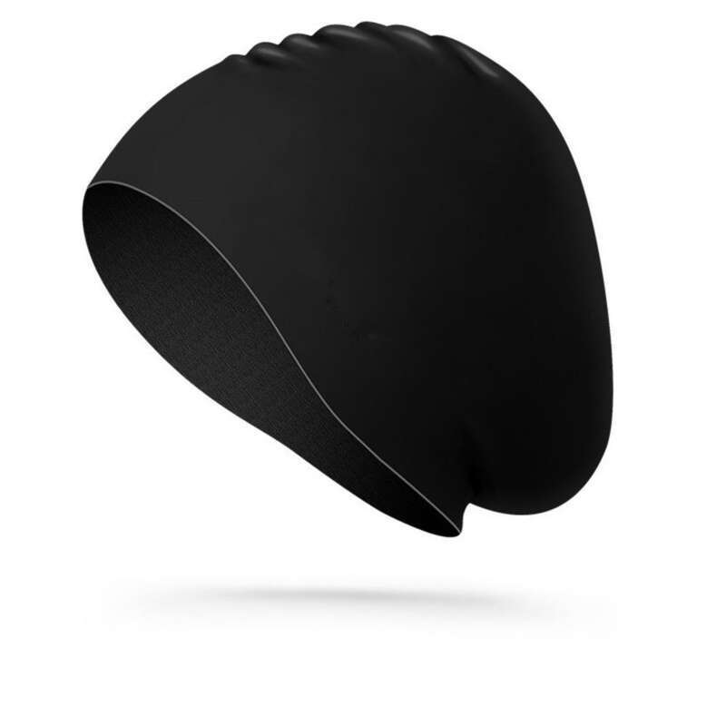 WAVE Modischer wasserdichter Silikon-Sport-Schwimmhut für Erwachsene mit langem Haar, Unisex-Gehörschutz_voghion.com