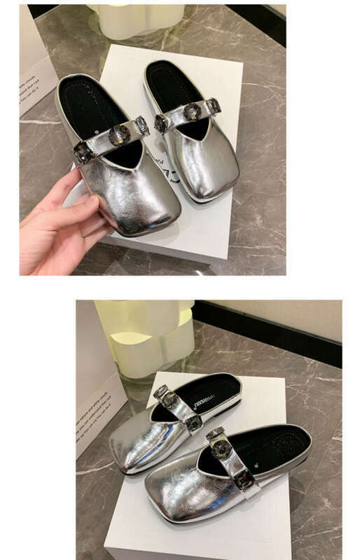 superhuman Fairy Model Square Head Women's Shoes Summer Wear, 2025 Flat Sandals_voghion.com