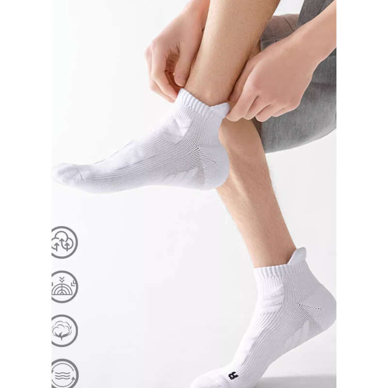Men's Spring And Autumn Professional Sports Running Basketball Youth Sweat Absorbing Breathable Short Tube Zhuji Socks_voghion.com