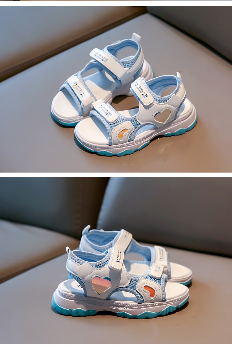 Mädchen Sandalen 2024 Sommer Neue Kleine Mädchen Prinzessin und Modische Kinder Strand Schuhe Freizeit für Große Kinder_voghion.com