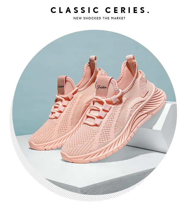 Womens Casual Running Shoes Trendy Lightweight Sports Trainers_voghion.com