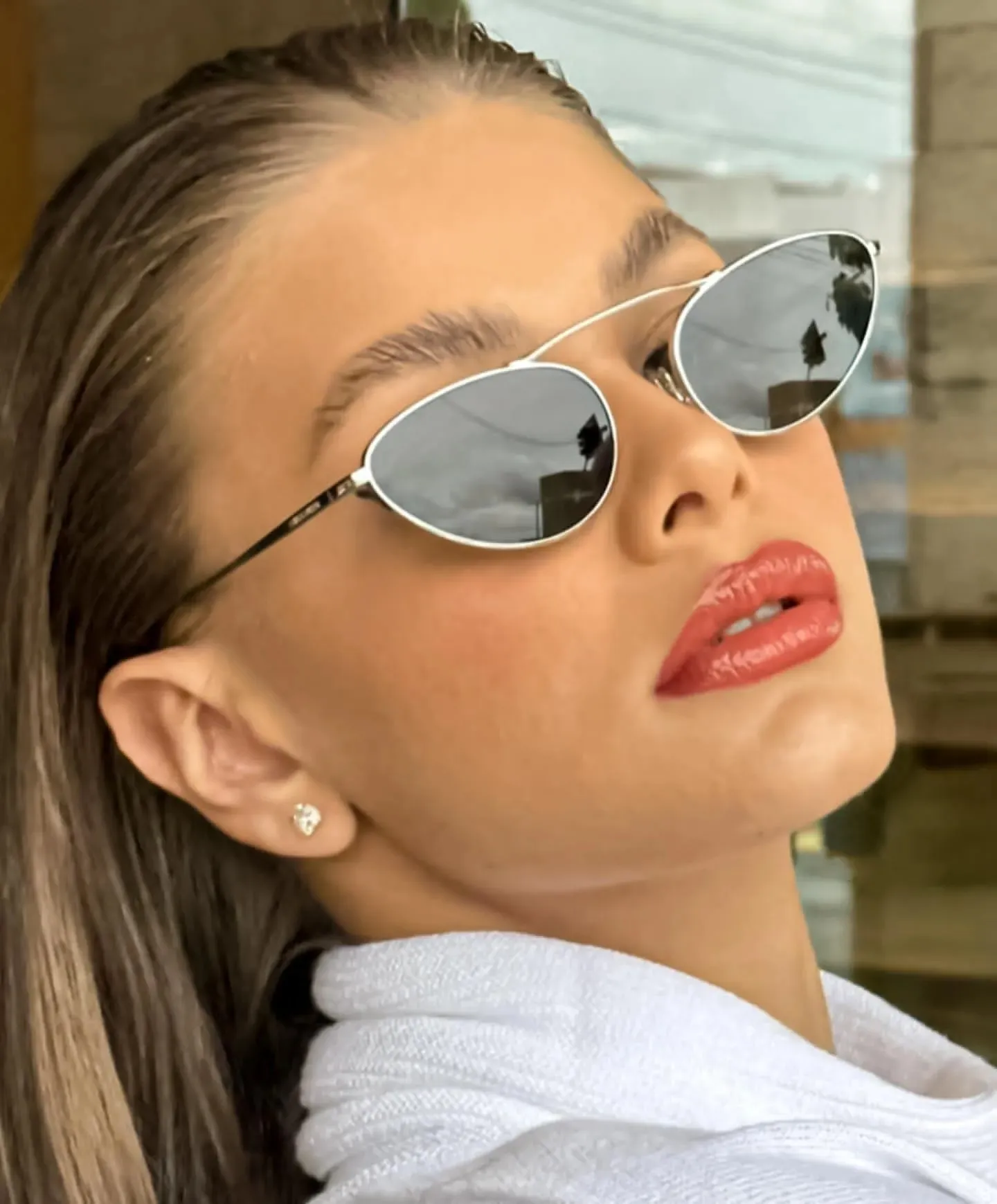 sunglasses for Men and Women classic Summer Fashion Small Cat Eye Style Metal Oval Full Frame eye glasses UV Protection_viptrois.com