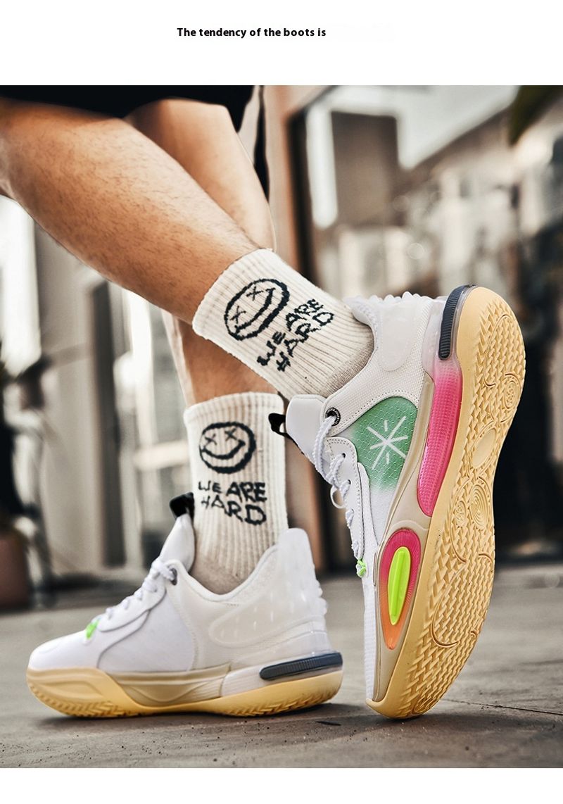 Hochwertige dämpfende, atmungsaktive Basketballschuhe Männer und Frauen, Outdoor-Sportschuhe für Jugendliche_voghion.com
