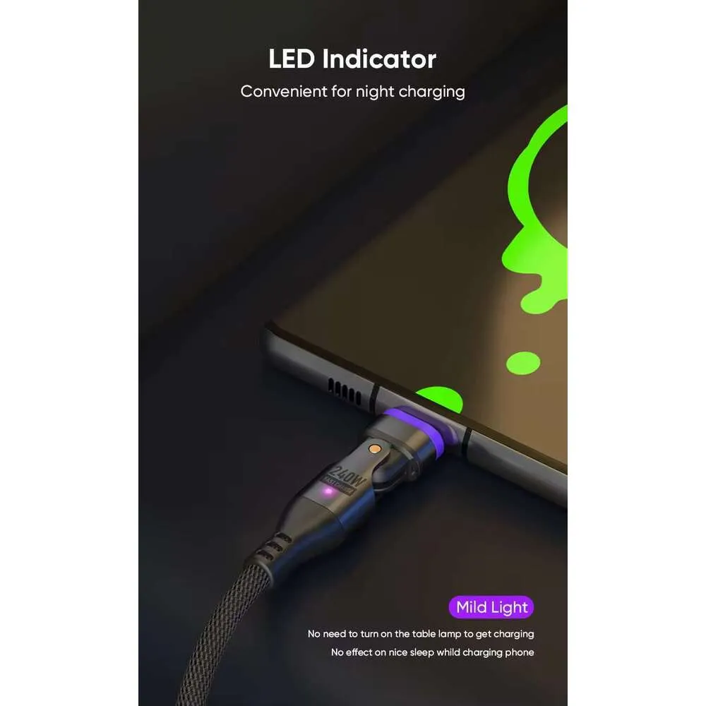 Creative Mobile Phone Accessories Durable Magnetic 3-in-1 Convenient Charger 240 Wc Cable Fast Charging Micro_voghion.com