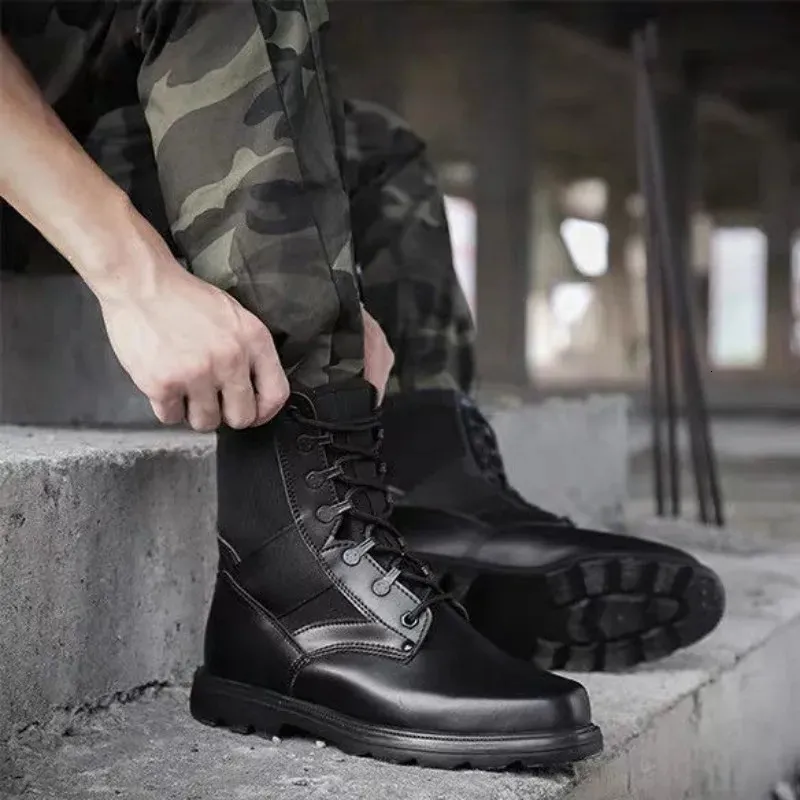 Herren Schwarze Mode Stiefel Sommer Outdoor Walking Wandern Klettern Leichte Schnürschuhe Warme Wolle Weiches Fell Plüsch_voghion.com