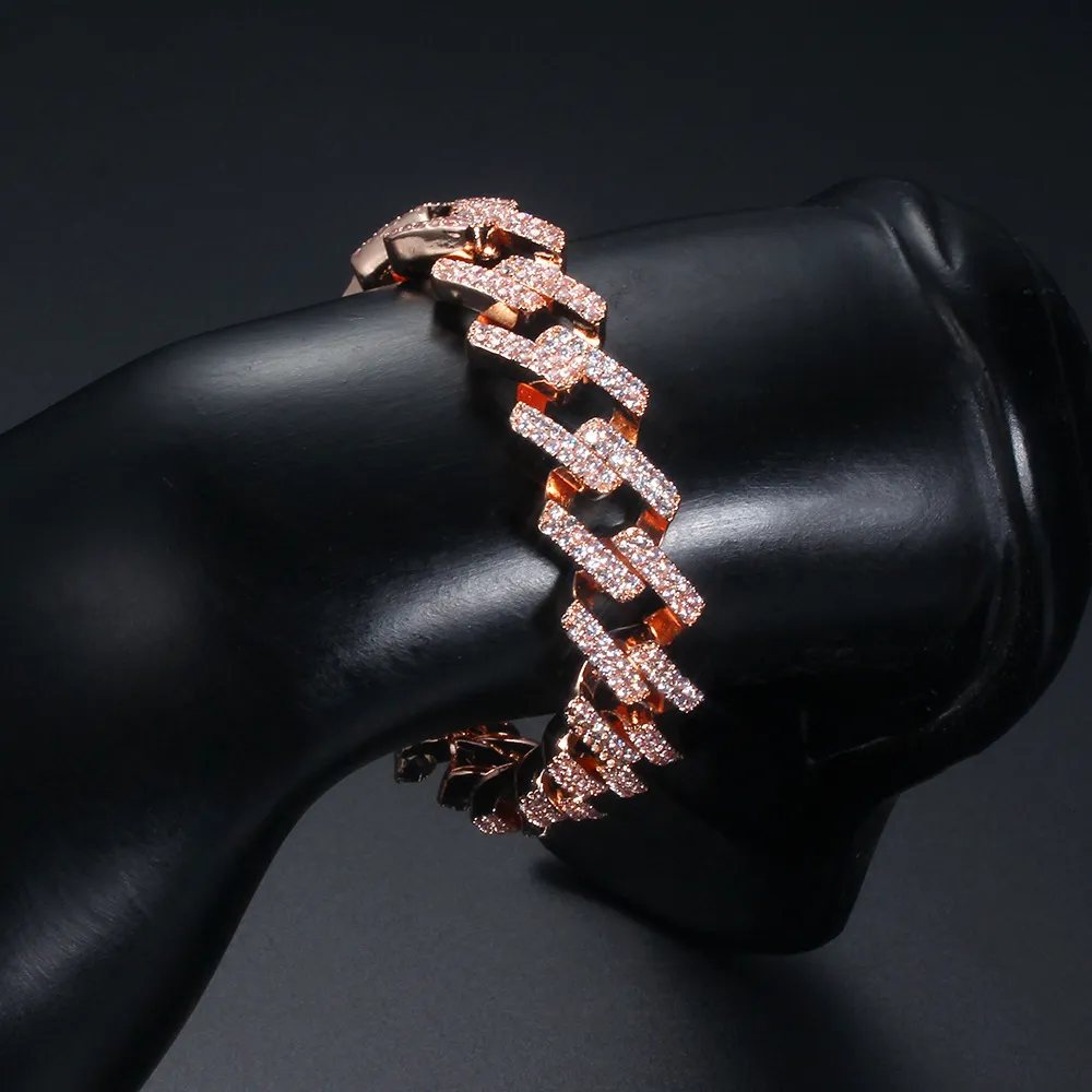 Coppia di moda cubana catena bungee hip hop tendenza braccialetto collana uomini e donne gioielli regali 230706_voghion.com