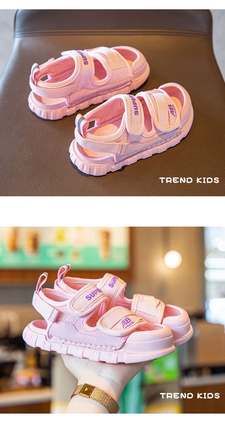 Sandales pour garçons 2024 Été Nouvelles chaussures de plage antidérapantes pour enfants moyennes et grandes filles Baotou_voghion.com