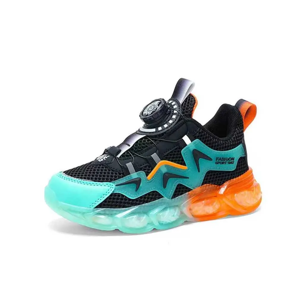 Summer Children Sneakers Breathable 5-16Years Boys Running New Swivel Buckle Kids Sport Shoes Outdoor Casual Trainers_voghion.com