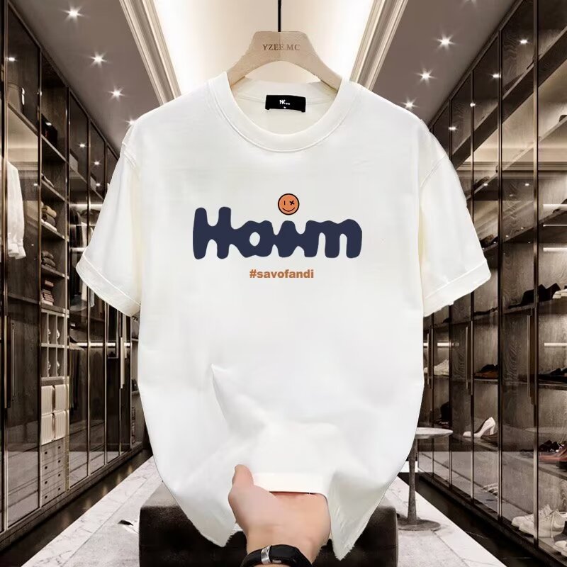 Couple Short Sleeved For Men's Summer New American Fashion Brand Trendy Unisex Printed Student T-shirt_voghion.com