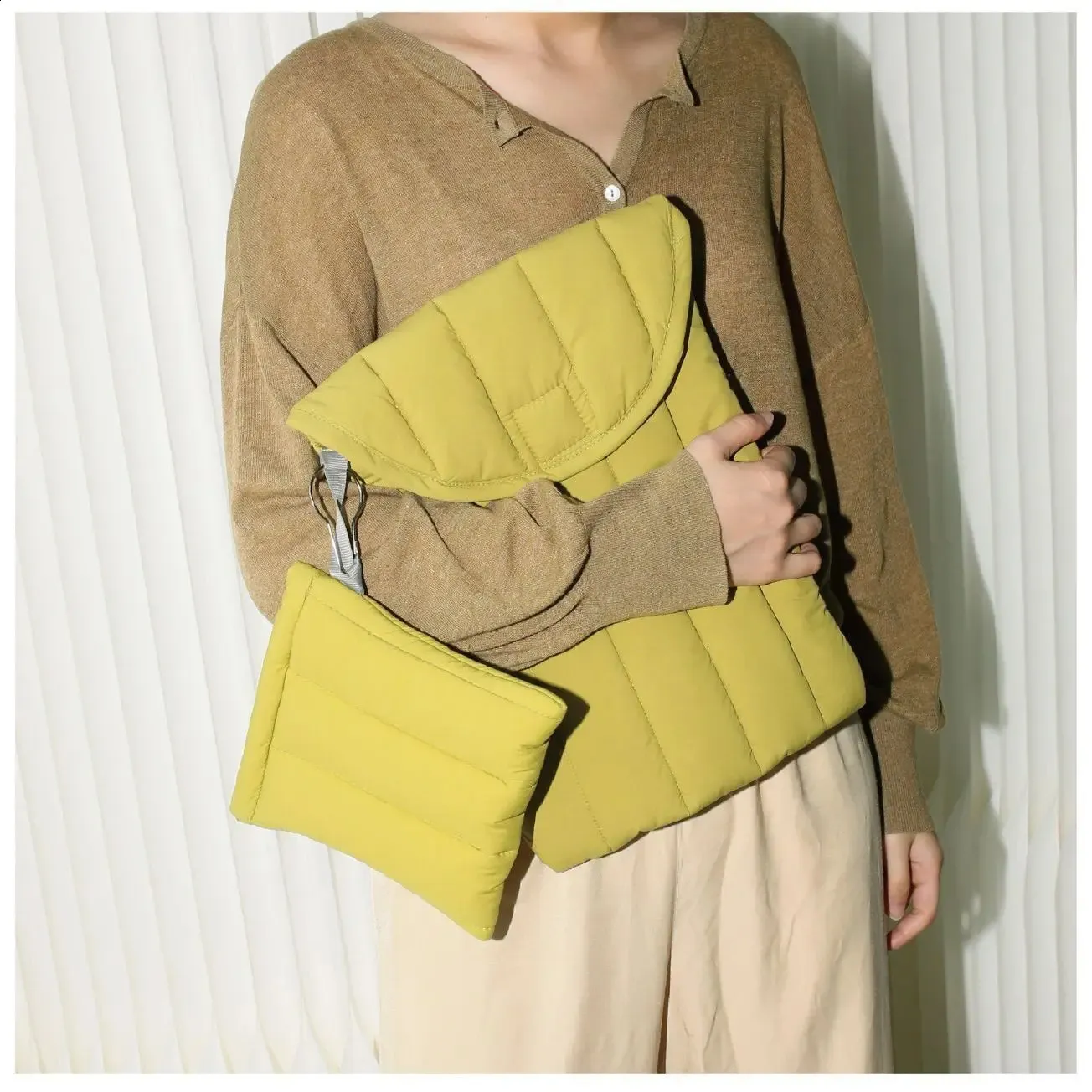 Ins Green Laptop Sleeve 11 13 14 15 16 Inch HP Notebook Carrying Bag Air Pro 13.3 Shockproof Case Women 240907_voghion.com