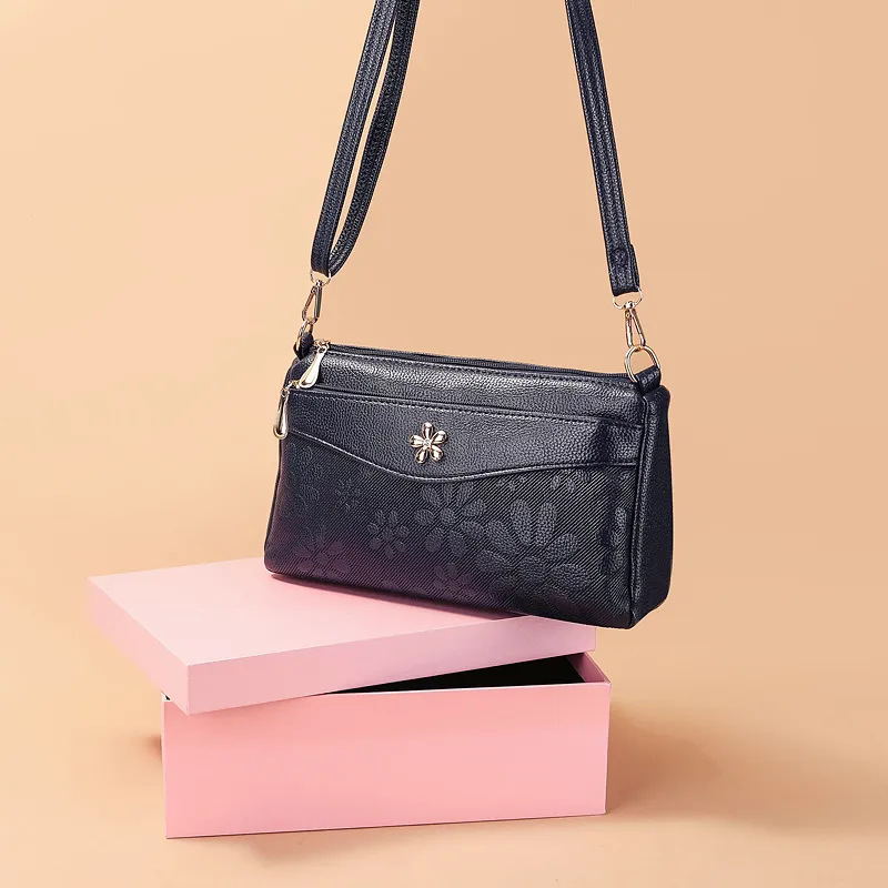Borsa a tracolla in pelle PU con stampa vintage Yogodlns, da donna, con tracolla multitasche, per cellulare e borsetta_voghion.com