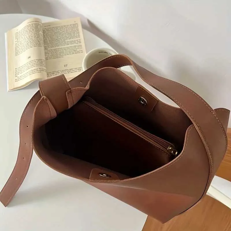 Full Mah Shoulder Solid Fi Handbag Cross Body Womens Minimum PU Leather Work Bag Y241025_voghion.com