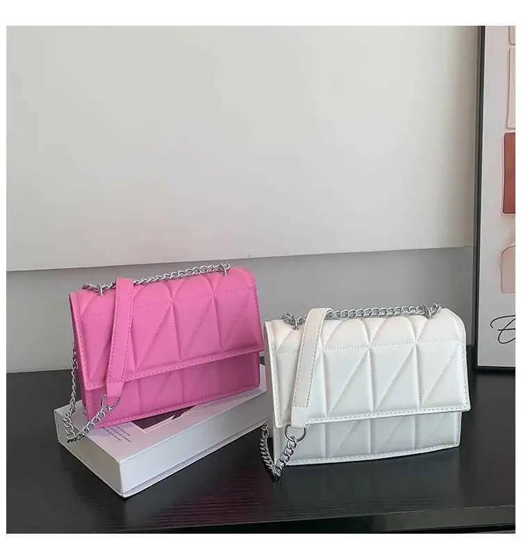 Borsa a tracolla da donna alla moda firmata, con manico in pelle PU, con tracolla a catena, per donna C241108_voghion.com