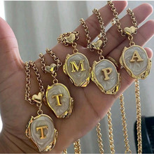 Genuine gold electroplated ins style colored zircon inlaid with protect you amulet pendant necklace_voghion.com