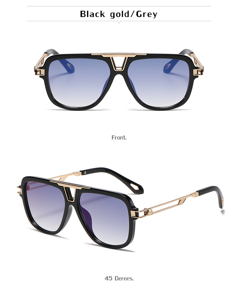 NEW Brand Design Fashion Style Square Metal Small Frame Rimless Sunglasses Men Sun Glasses Oculos UV400_voghion.com