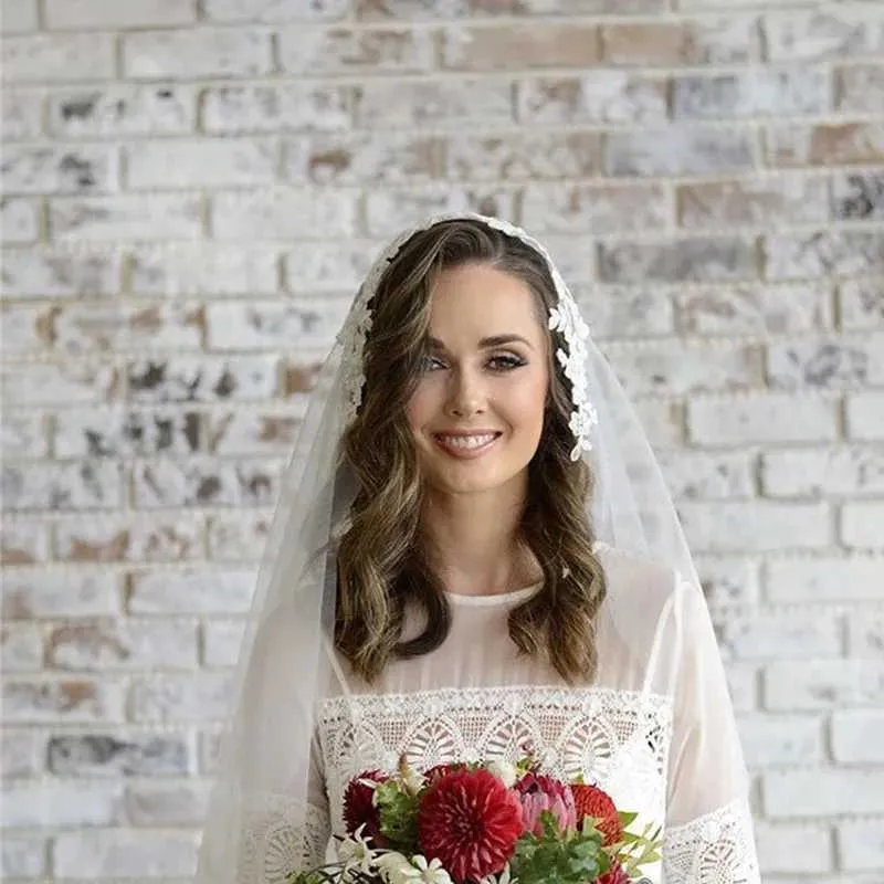 Haarschmuck Einlagig Elegant Kurz Hochzeit Brautschleier Weiß_voghion.com