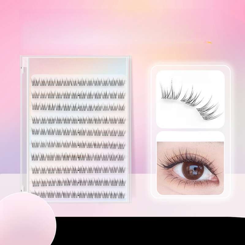 Short Fishtail False Eyelash, Natural Simulation, Self-adhesive Part_voghion.com